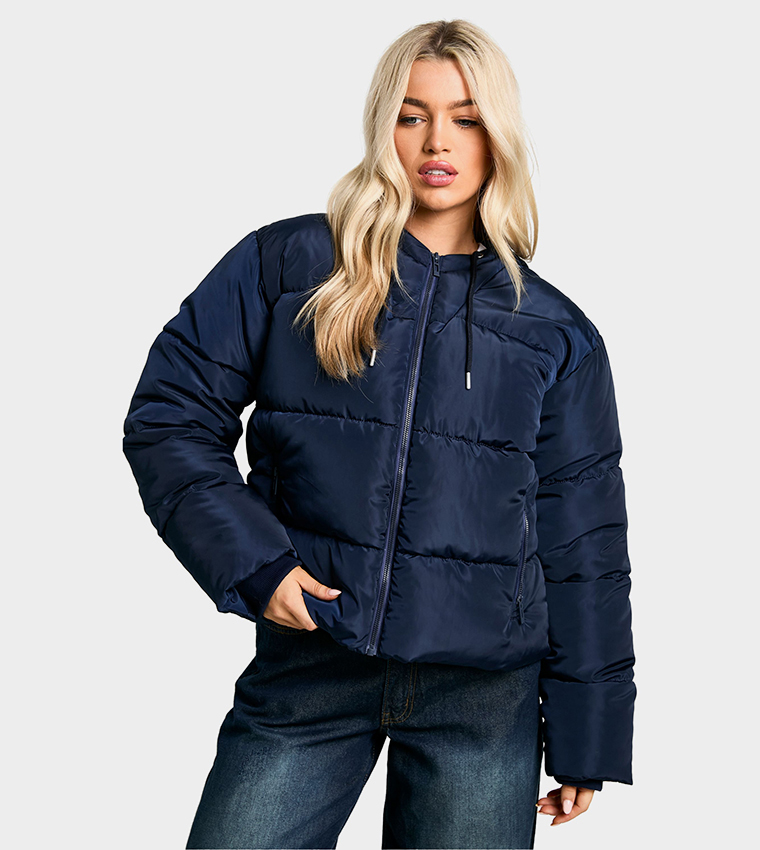 Hooded Short Puffer Jacket