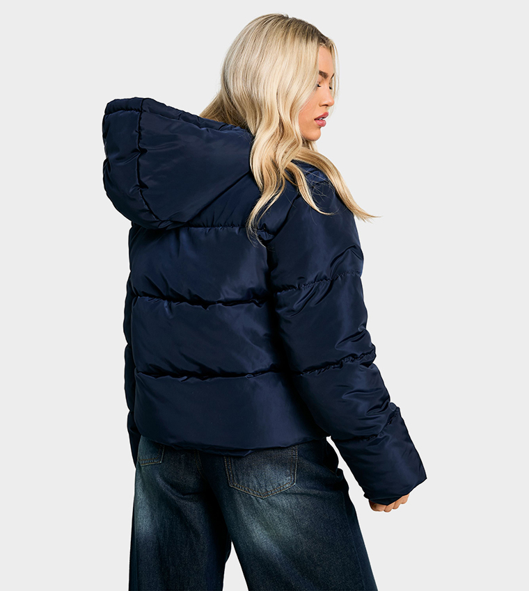 Hooded Short Puffer Jacket