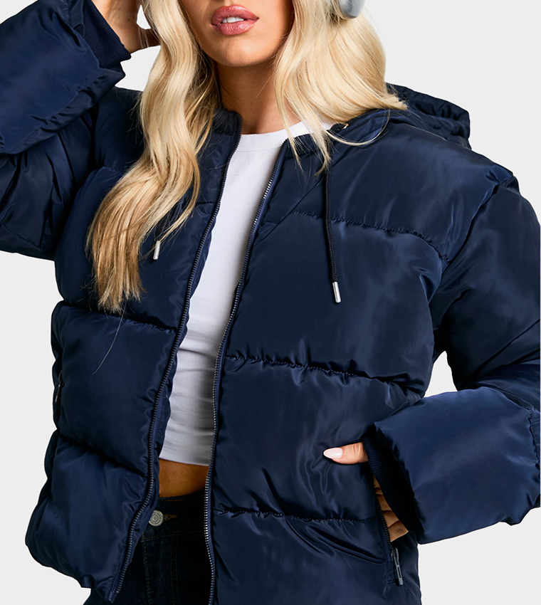 Hooded Short Puffer Jacket