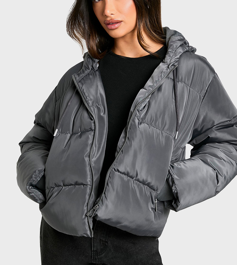 Petite Hooded Puffer Jacket