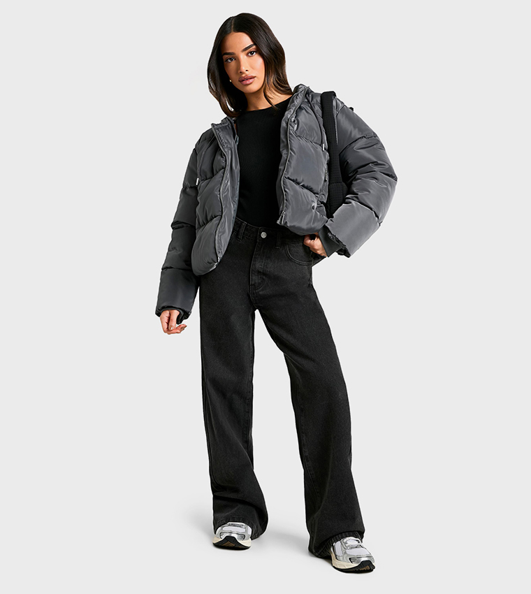 Petite Hooded Puffer Jacket