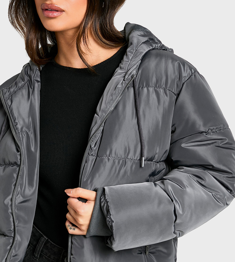 Petite Hooded Puffer Jacket