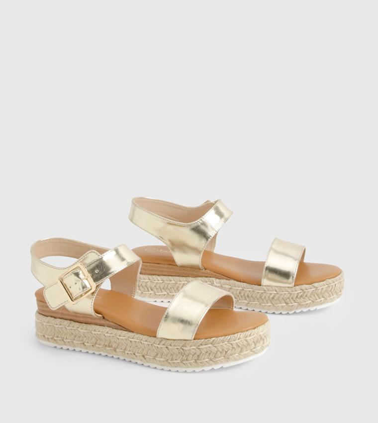 Buckle 2 Part Platform Sandals