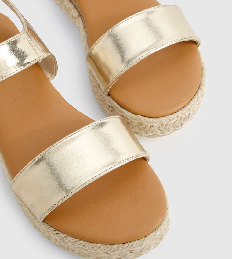 Buckle 2 Part Platform Sandals