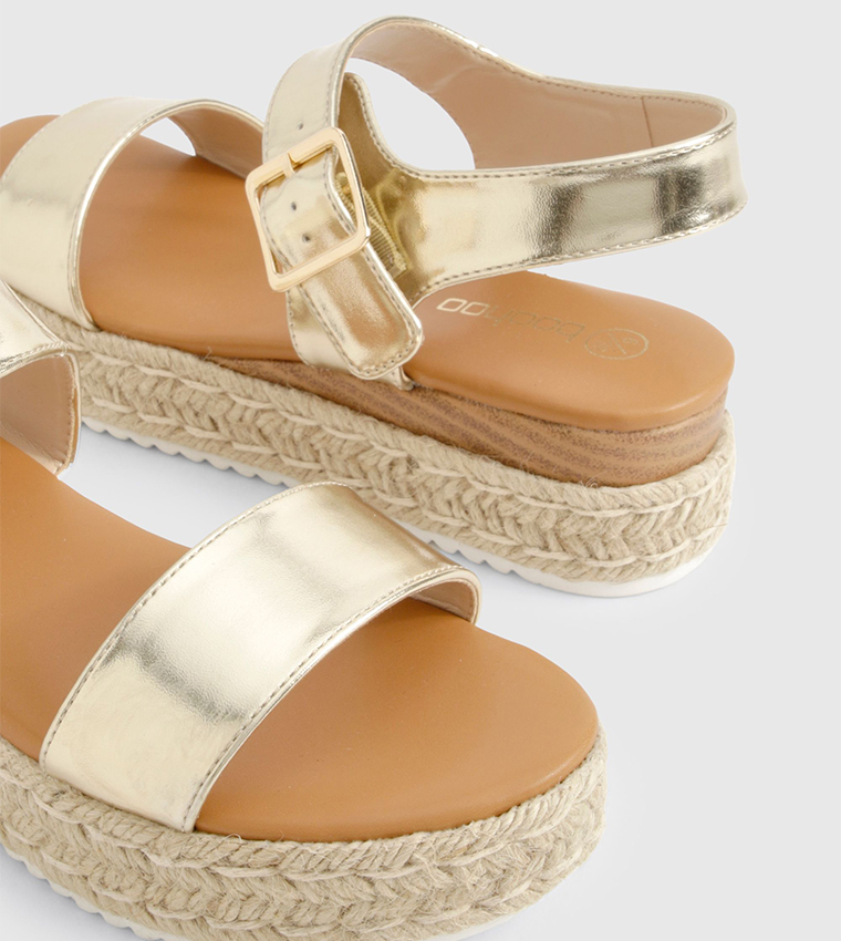 Buckle 2 Part Platform Sandals