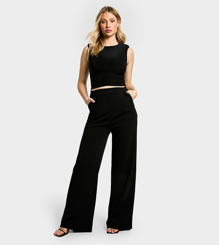 Maternity Tailored Wide Leg Trousers