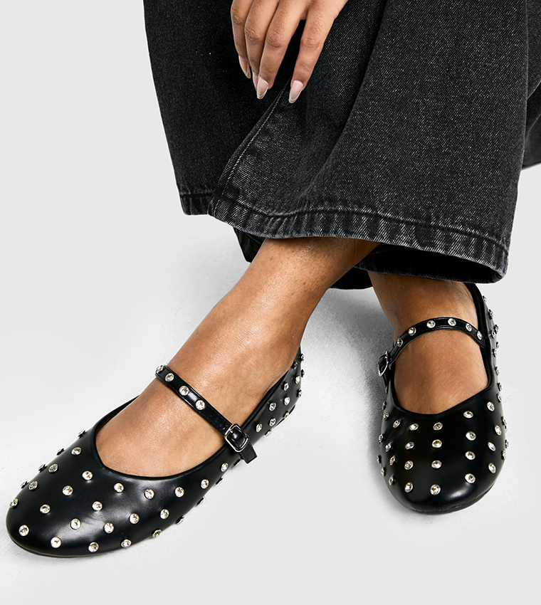 Embellished Mary Jane Shoes