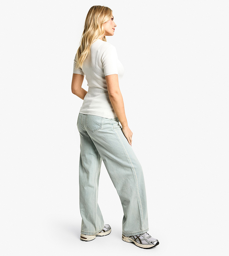 Maternity Over The Bump Wide Leg Jeans