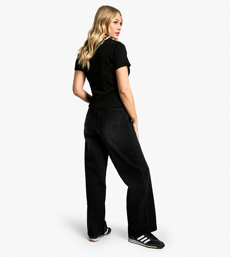 Maternity Over the Bump Wide Leg Jeans
