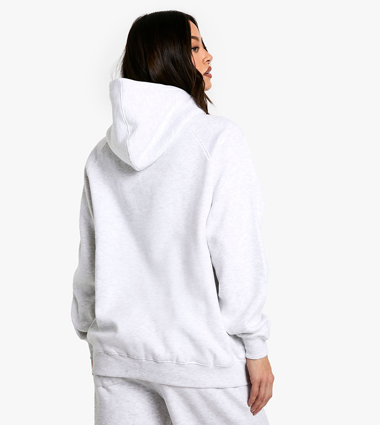 Tall Health Graphic Printed Oversized Hoodie