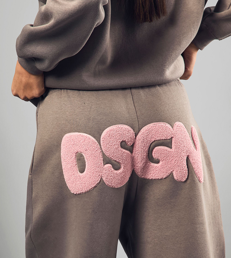 Design Towelling Applique Sweatpants