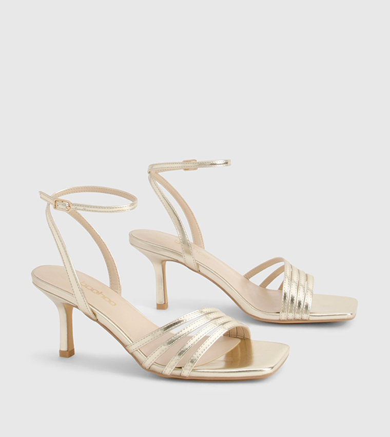 Open Toe Strappy Heel Sandals