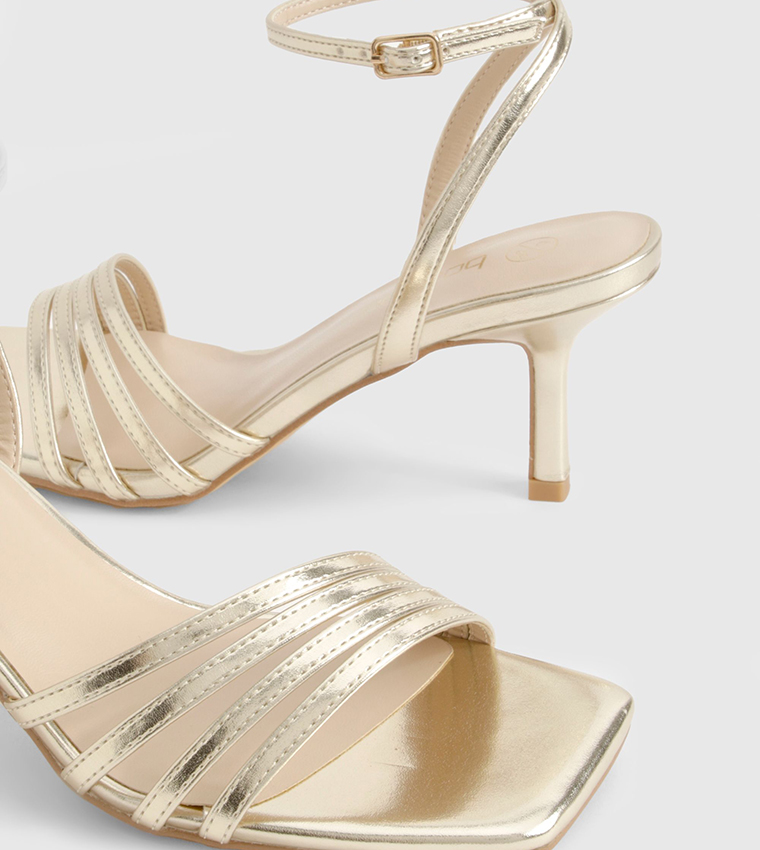 Open Toe Strappy Heel Sandals