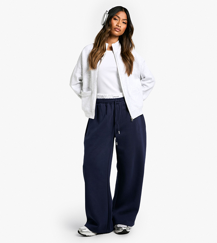 Hidden Pocket Zip-Through High Neck Jacket