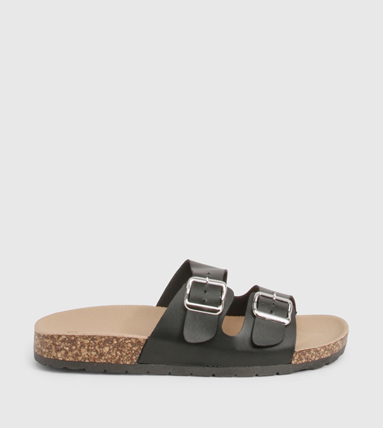 Double Buckle Casual Sandals
