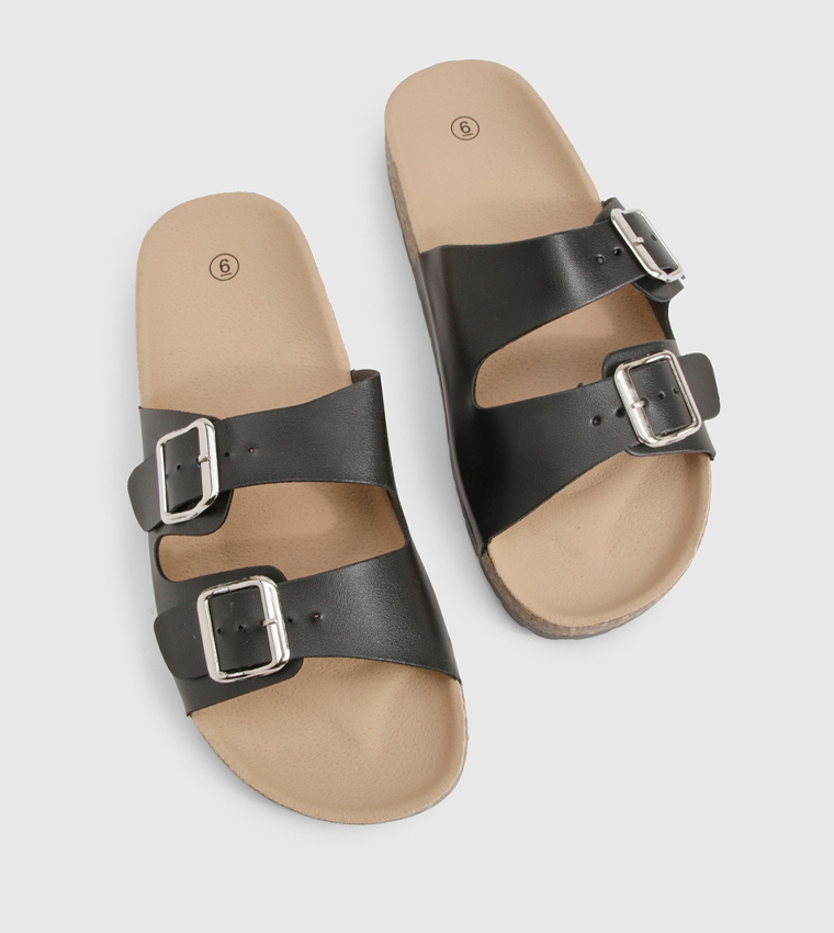 Double Buckle Casual Sandals