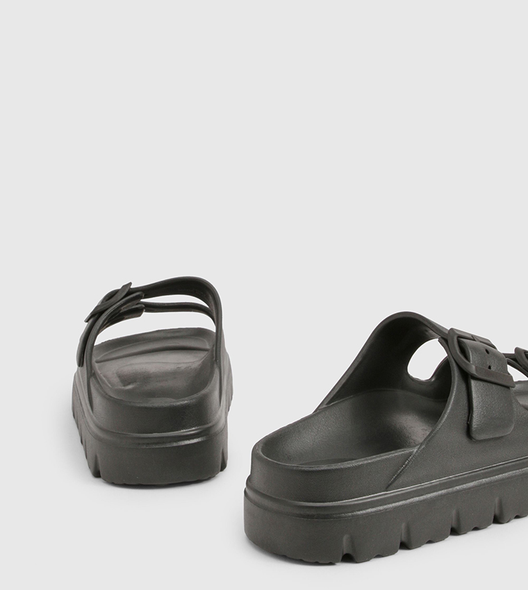 Double Strap Buckle Sandals