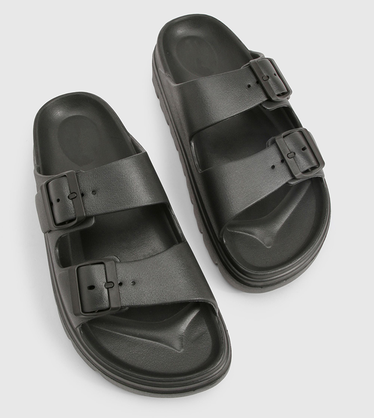 Double Strap Buckle Sandals