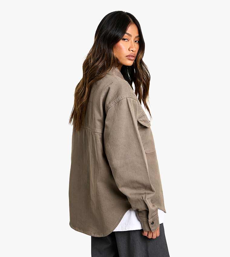 Washed Oversized Denim Shirt