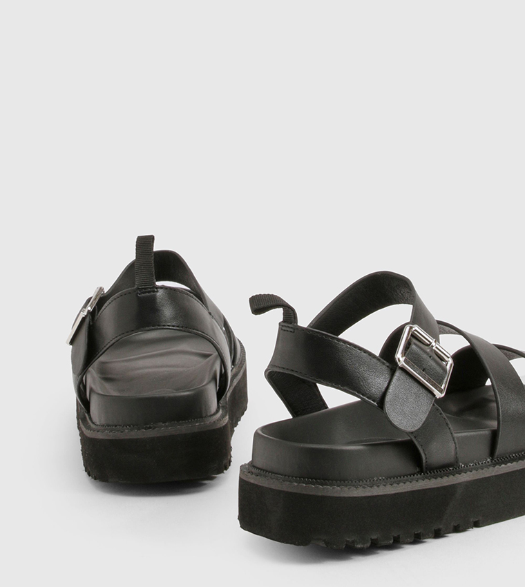 Double Strap Sporty Dad Flatform Sandals