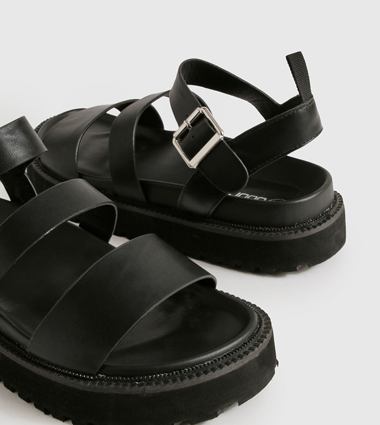Double Strap Sporty Dad Flatform Sandals