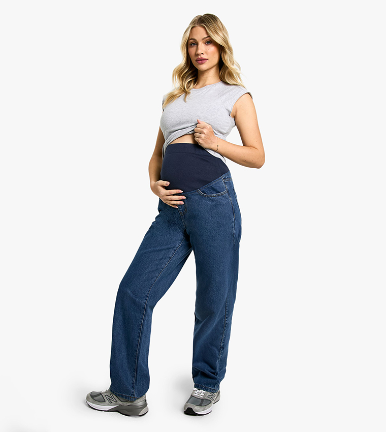 Maternity Over the Bump Straight Fit Jeans