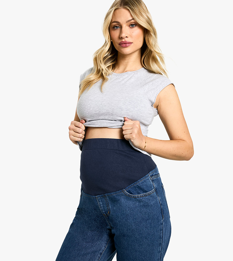 Maternity Over the Bump Straight Fit Jeans