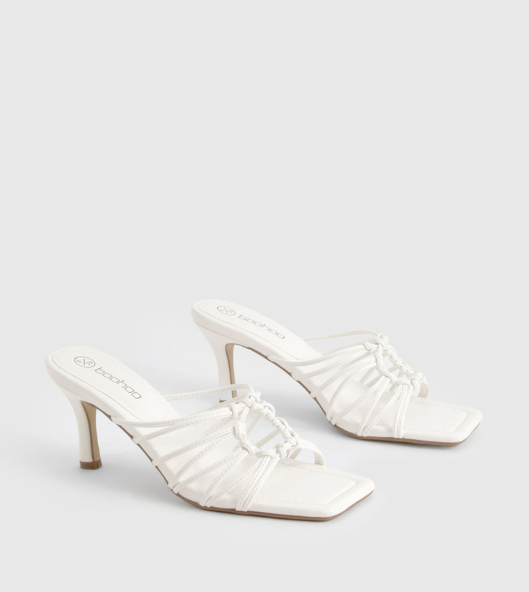 Caged Detail Heeled Sandals
