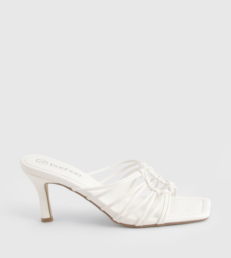 Caged Detail Heeled Sandals
