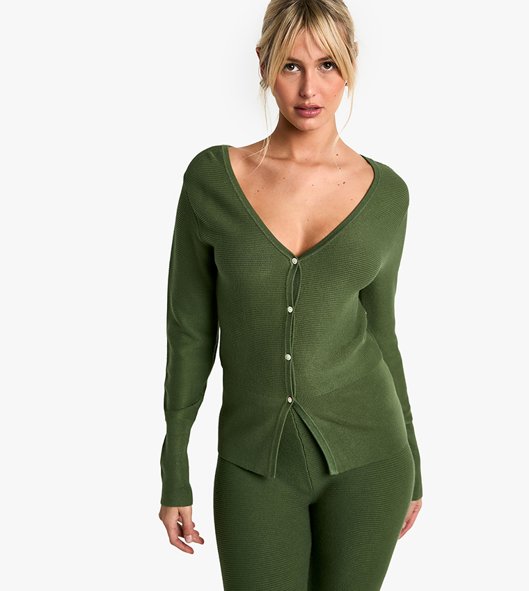 Premium Ribbed Knit Cinched Waist Co-Ord Set