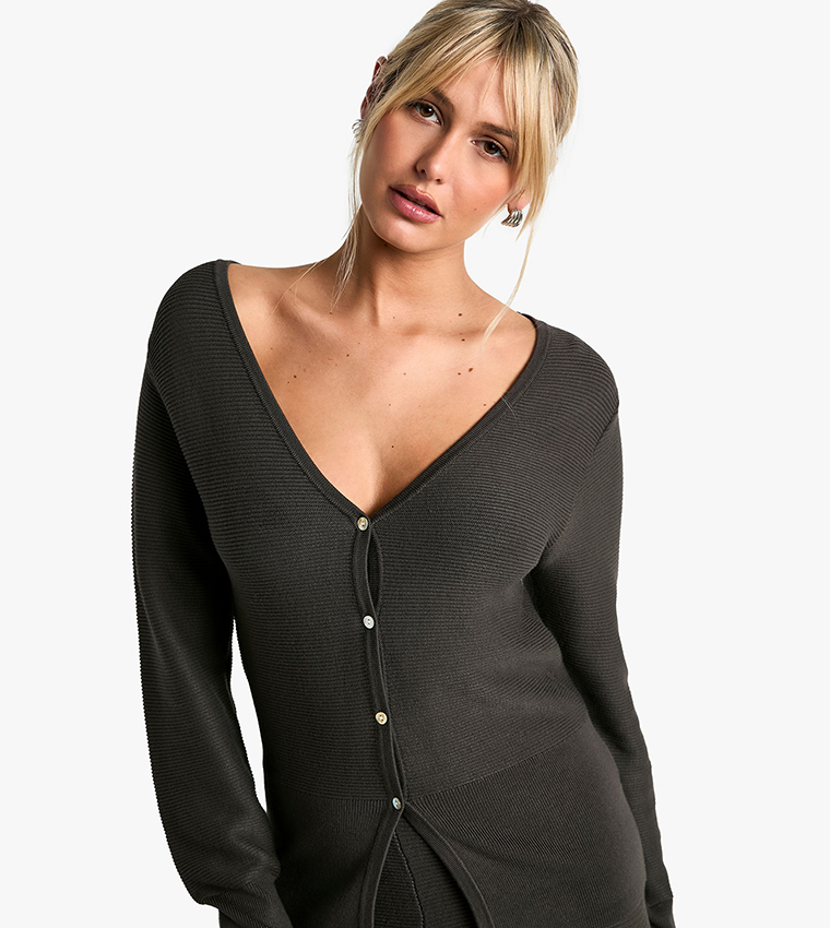 Premium Ribbed Knit Cinched Waist Co-Ord Set