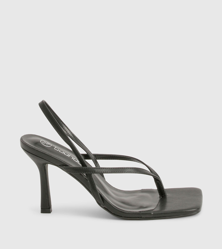 Toe Post Slingback Stiletto Heel Sandals