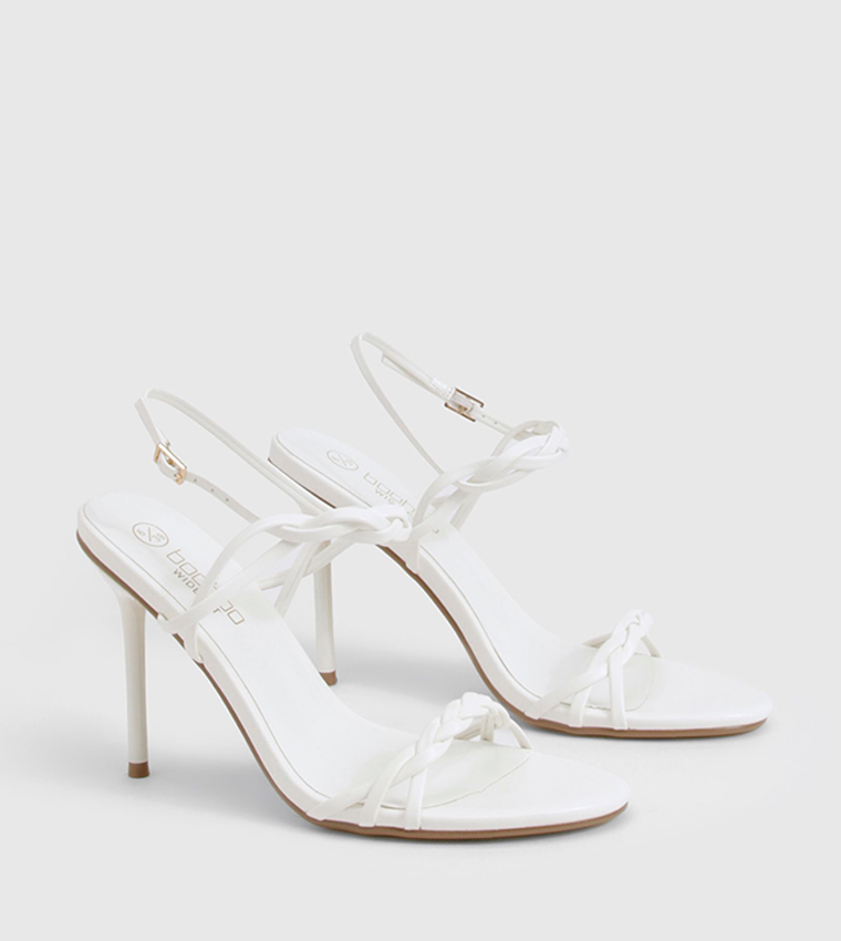 Braided Detail Heel Sandals