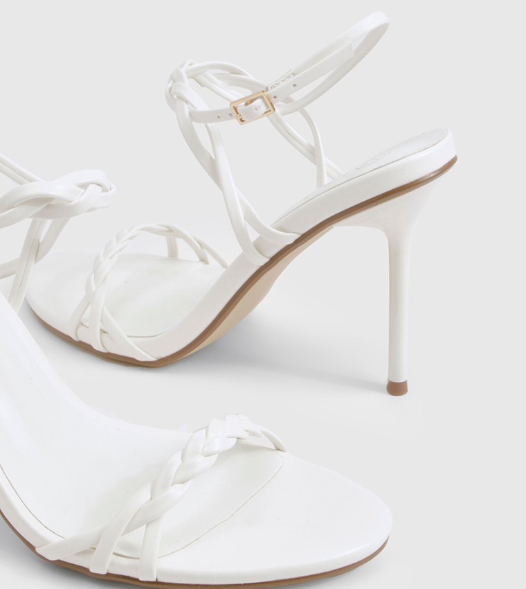 Braided Detail Heel Sandals