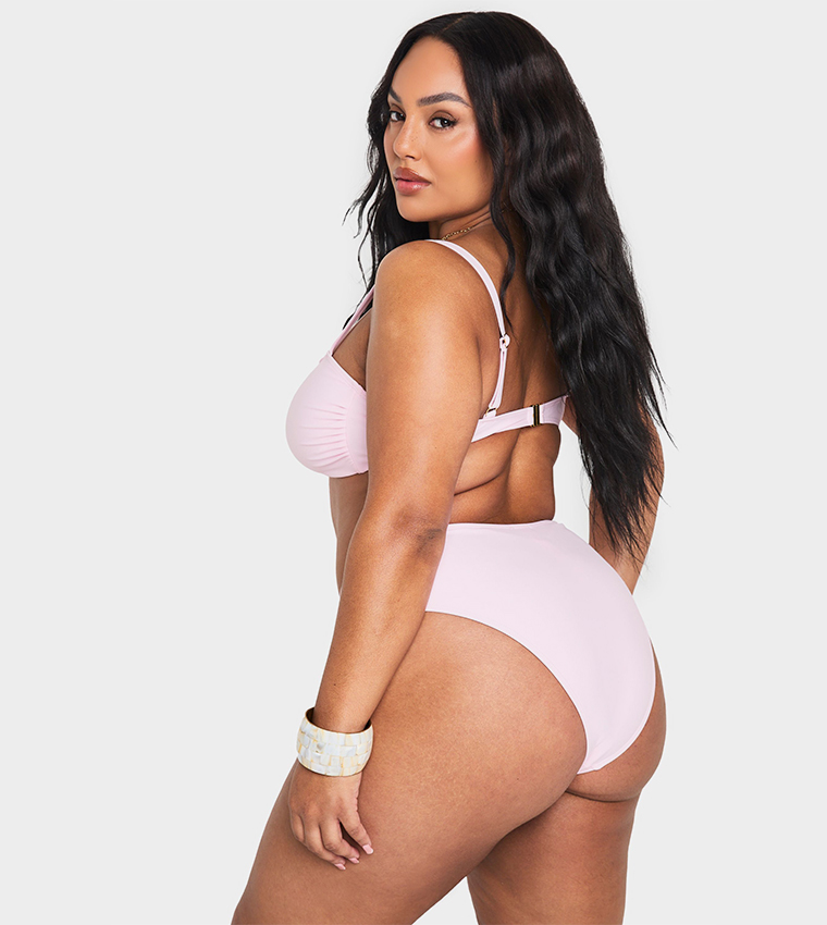 Curve Knotted Bikini Set