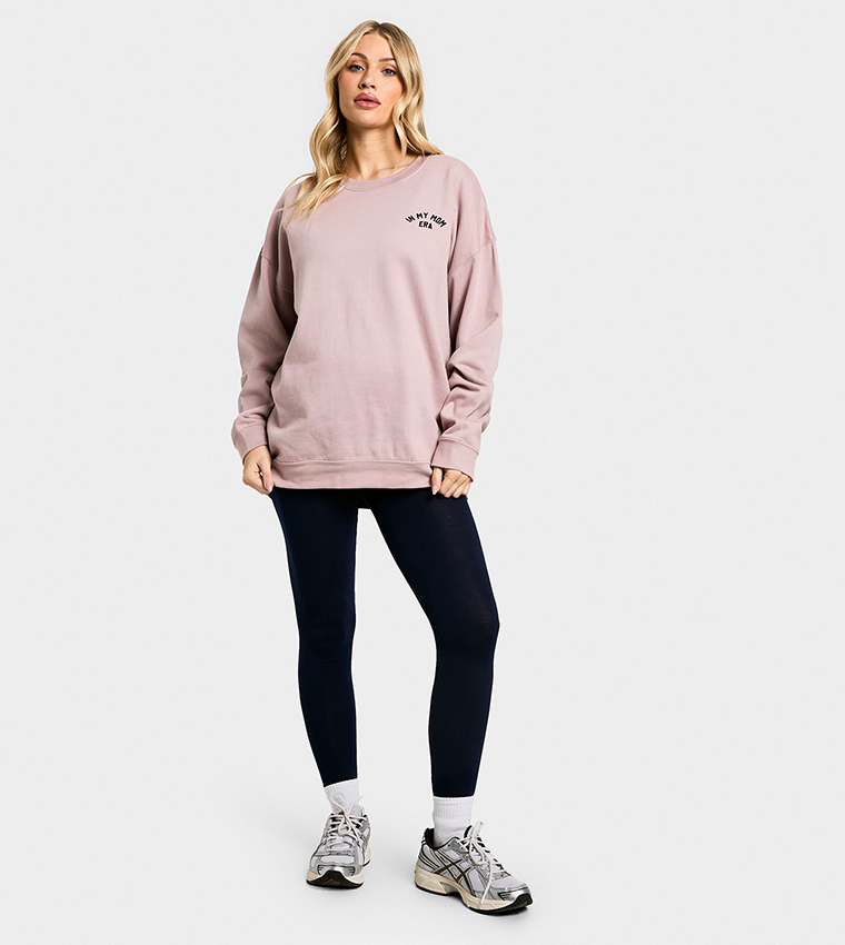 Buy Boohoo Maternity Sweatshirt Legging Set In Pink 6thStreet UAE