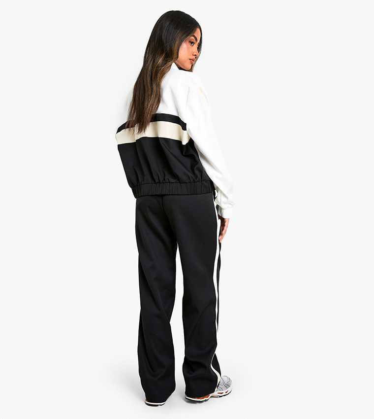 Stripe Color Block Woven Tracksuit Bottom