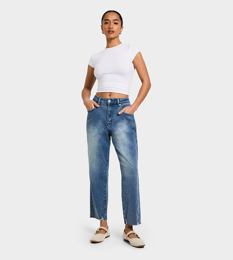 Petite Mom Fit Jeans