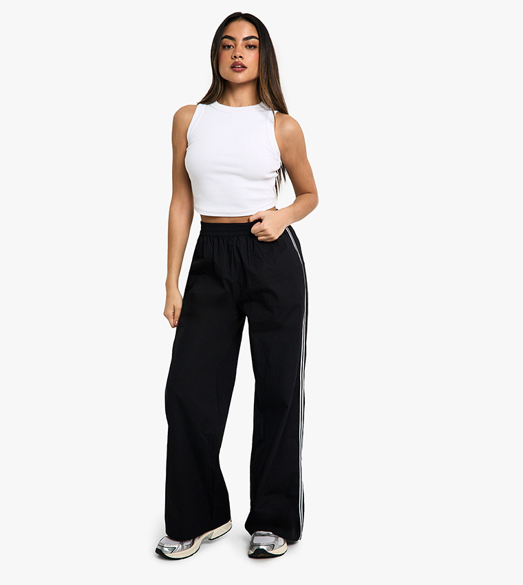 Side Stripe Woven Trousers