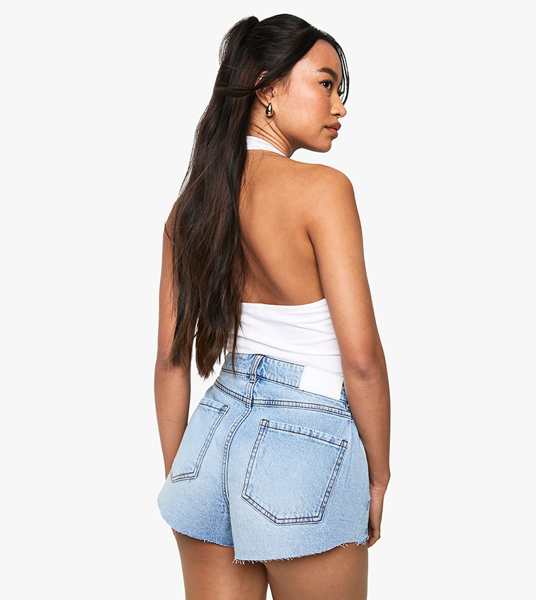 Flippy Wide Leg Denim Shorts