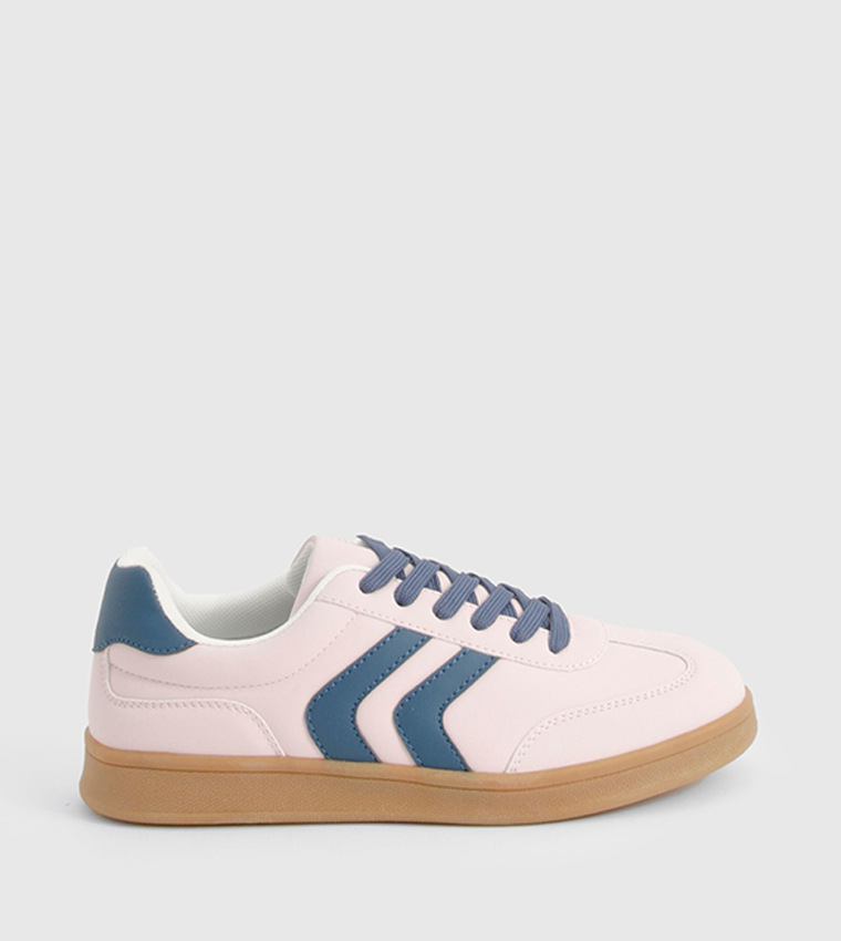 Color Block Lace Up Sneakers