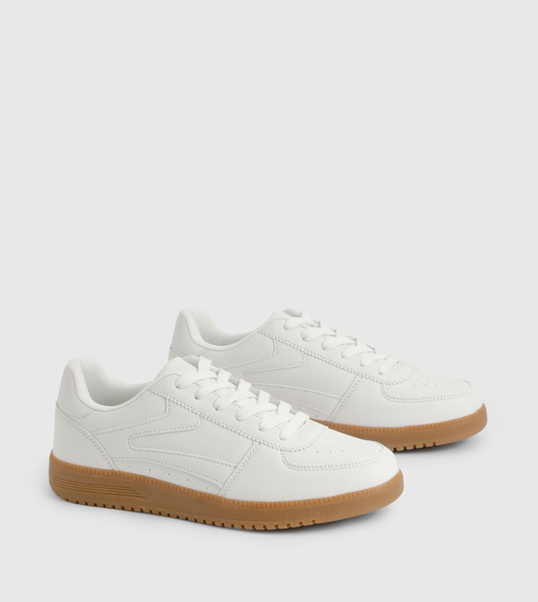 Textured Low-Top Sneakers