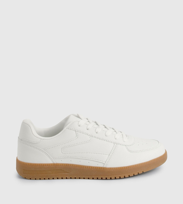 Textured Low-Top Sneakers