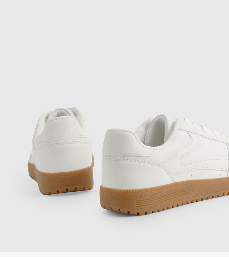 Textured Low-Top Sneakers
