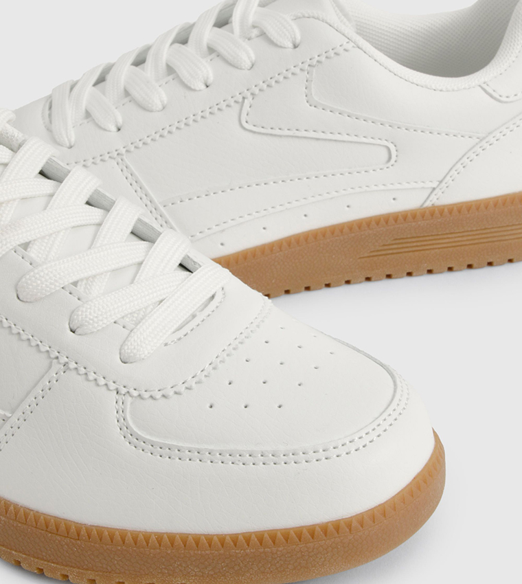 Textured Low-Top Sneakers