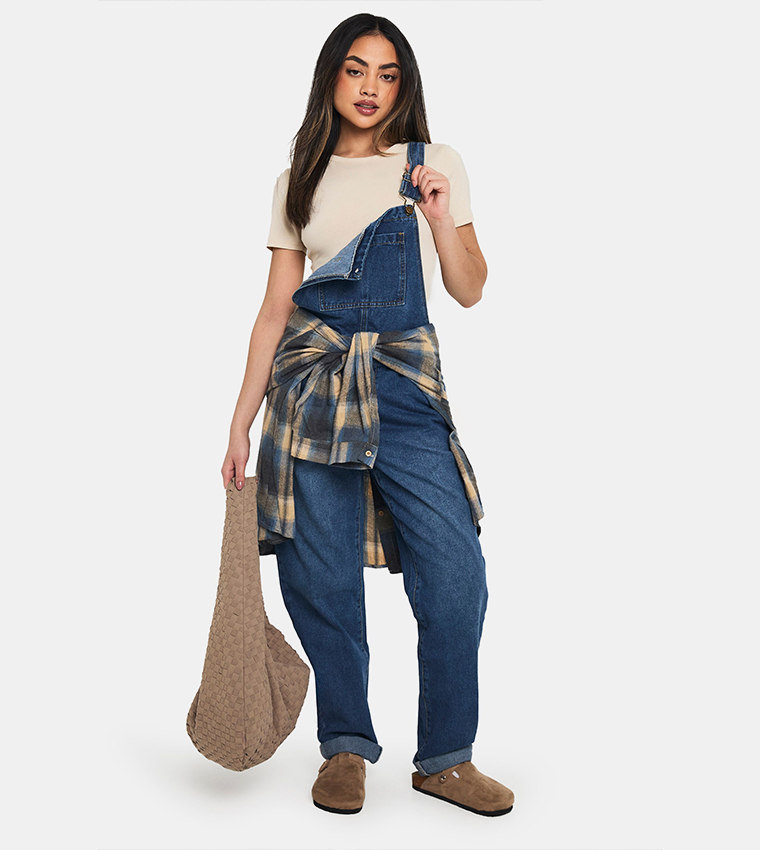 Boyfriend Denim Dungarees