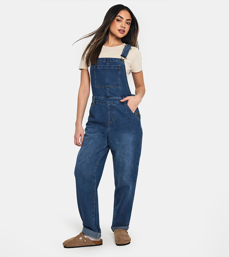 Boyfriend Denim Dungarees