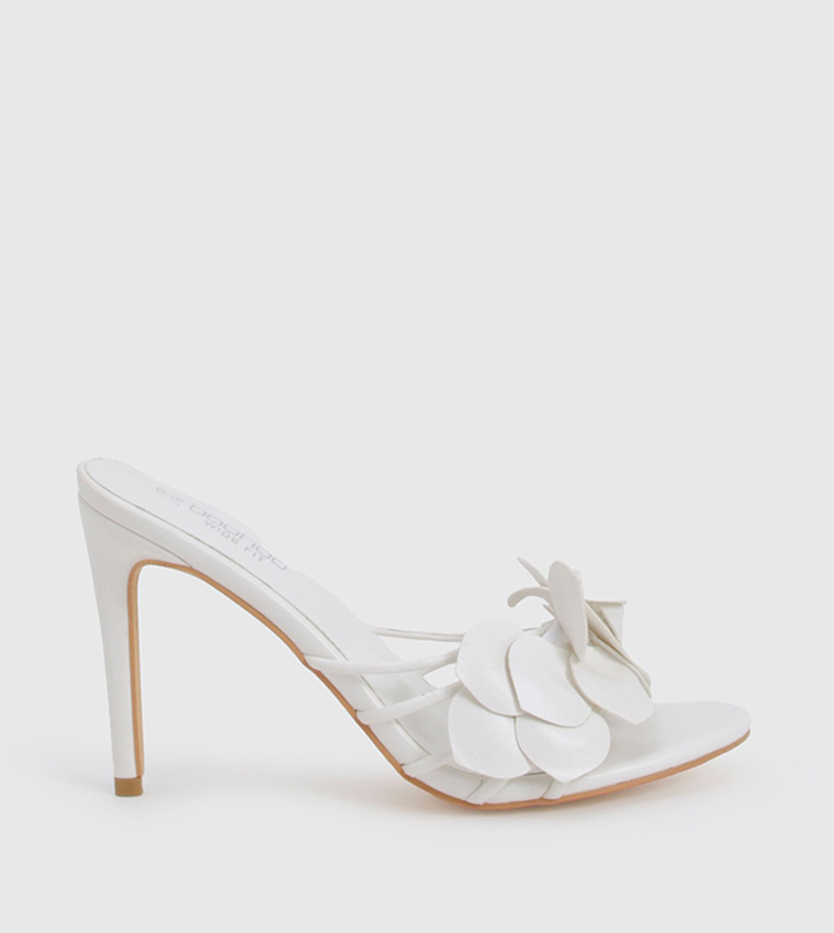 Flower Detail Heel Sandals