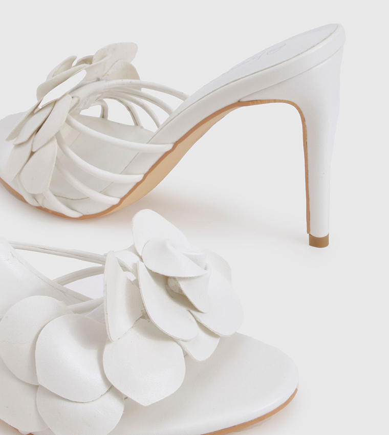 Flower Detail Heel Sandals