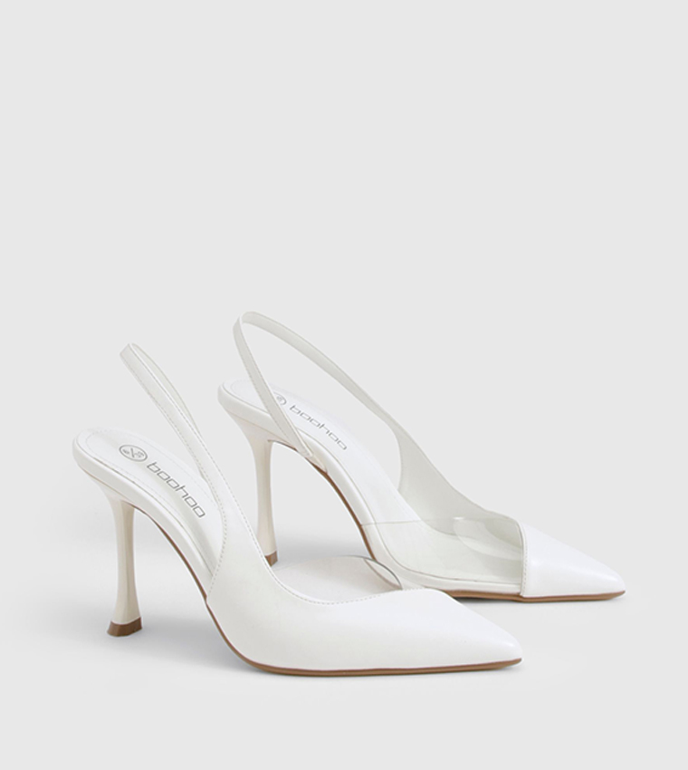 Clear Slingback Pumps